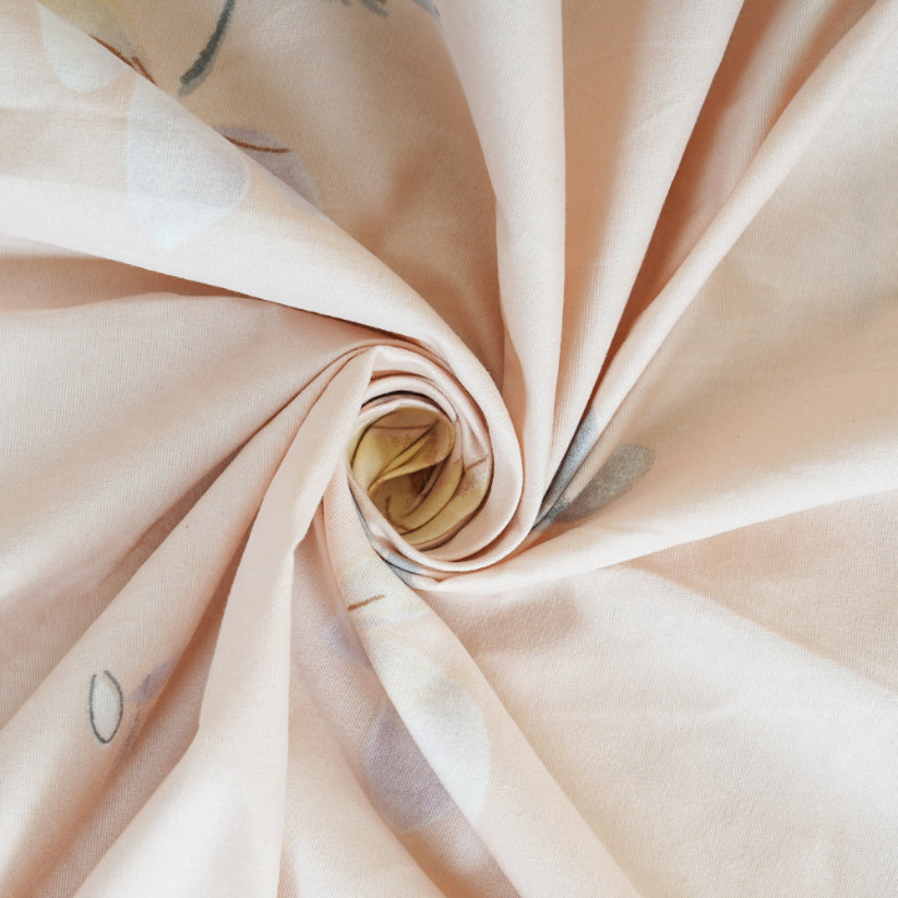 Soft Floral Whisper Double Bed Sheet