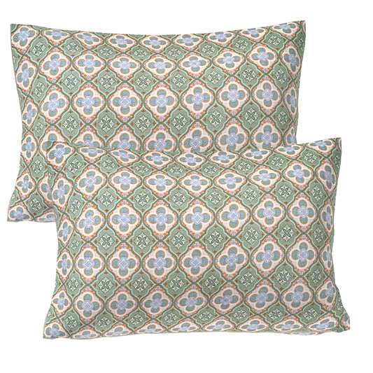 Mediterranean Tile Double Bed Sheet