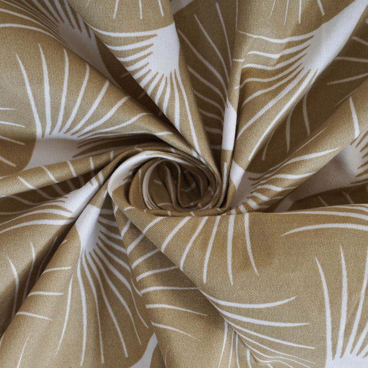 Golden Ginkgo Fan Double Bed Sheet