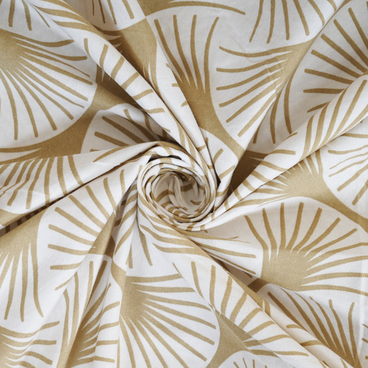 Caramel Shell Wave Double Bed Sheet