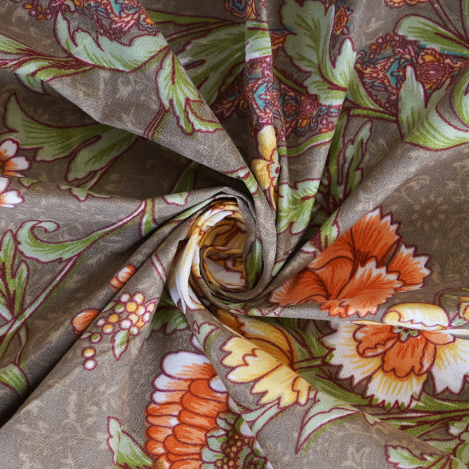 Autumn Heritage Bloom Double Bed Sheet