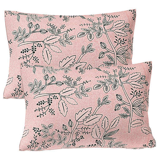 Blush Willow Silhouette Double Bed Sheet