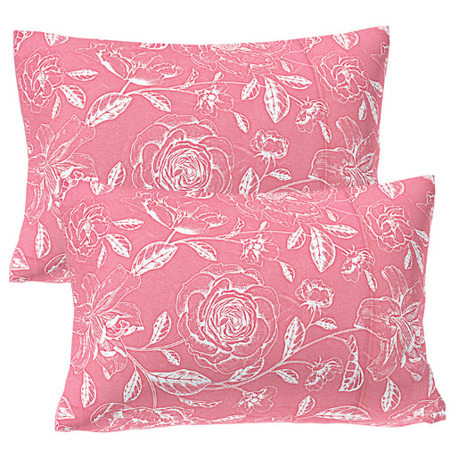 Electric Pink Sketch Double Bed Sheet