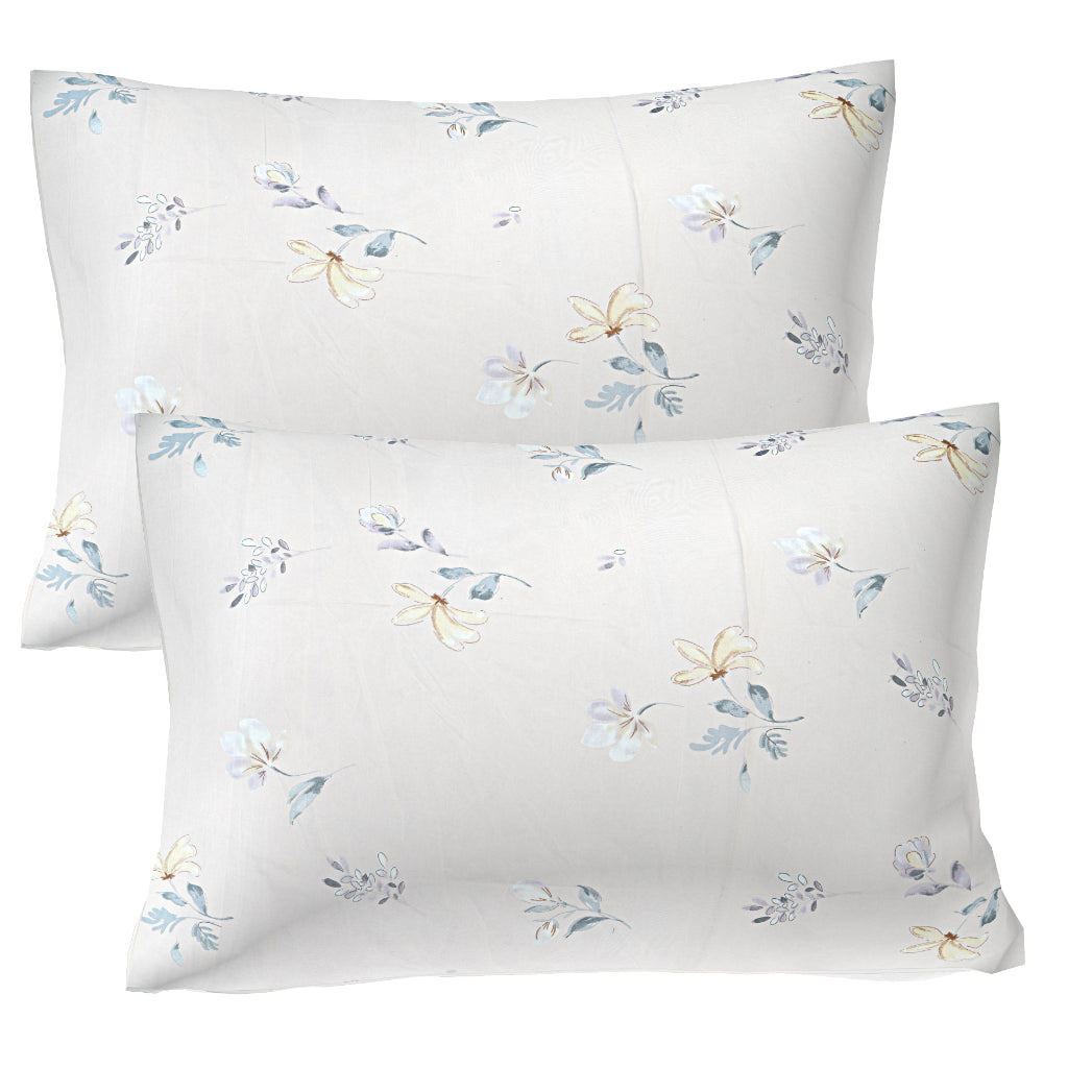 Soft Floral Whisper Double Bed Sheet