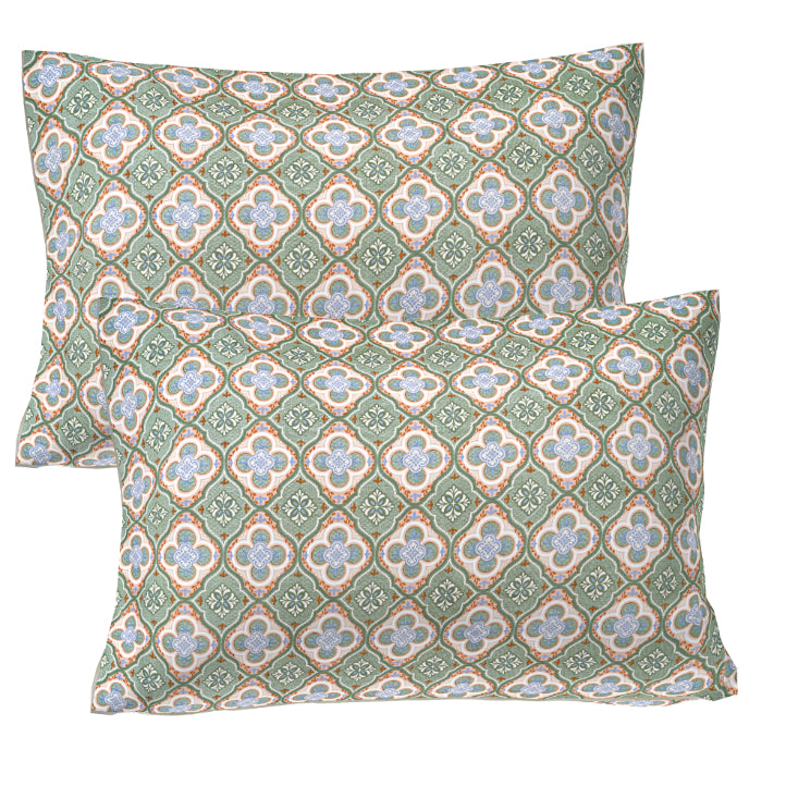 Mediterranean Tile Double Bed Sheet