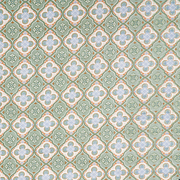 Mediterranean Tile Double Bed Sheet