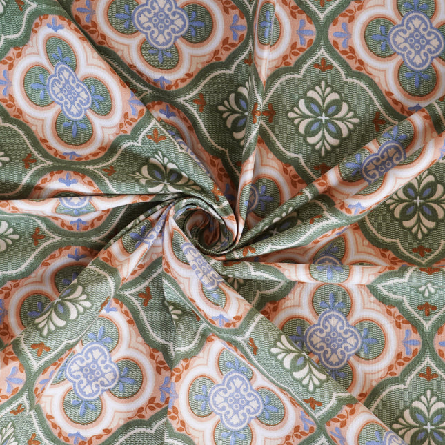 Mediterranean Tile Double Bed Sheet