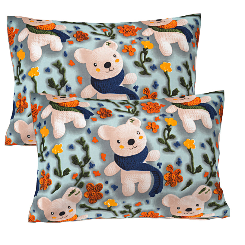 Playful Koala Pattern Double Bed Sheet