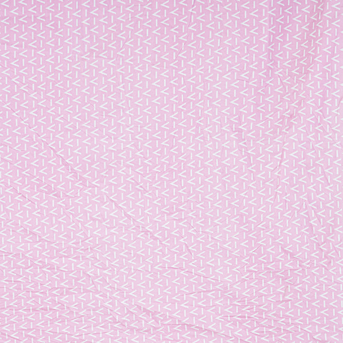 Pink Chevron Minimal Double Bed Sheet