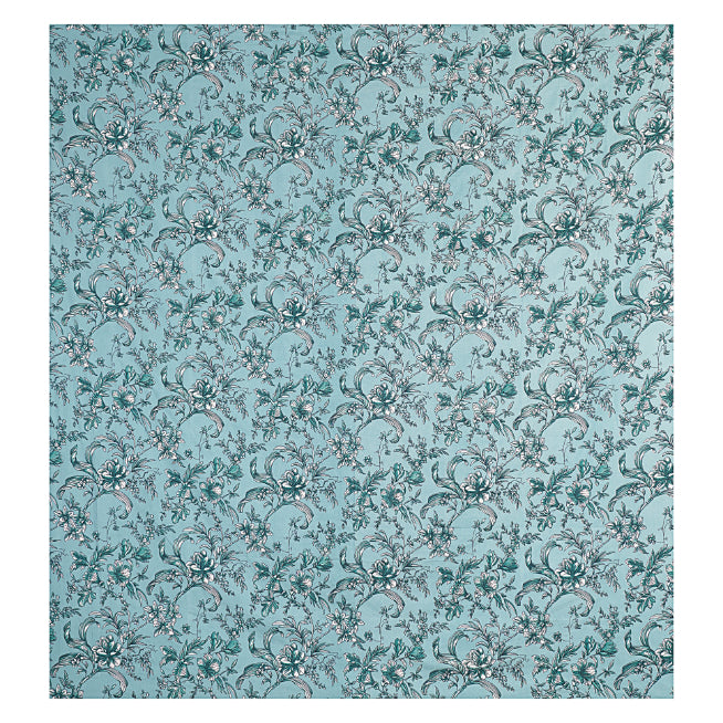 Teal Garden Vine Double Bed Sheet