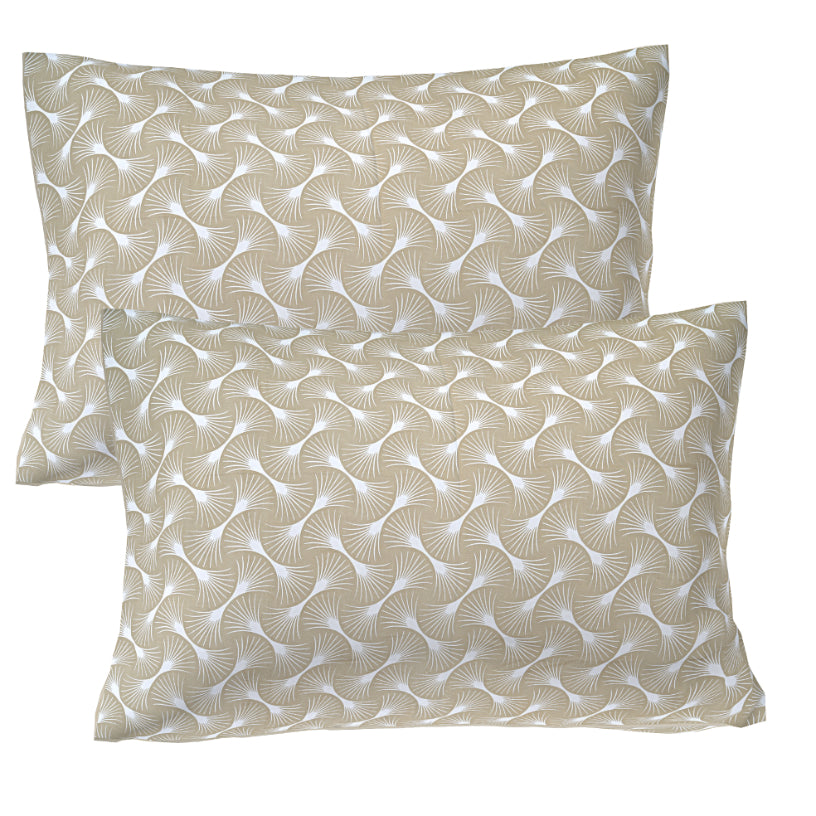 Golden Ginkgo Fan Double Bed Sheet