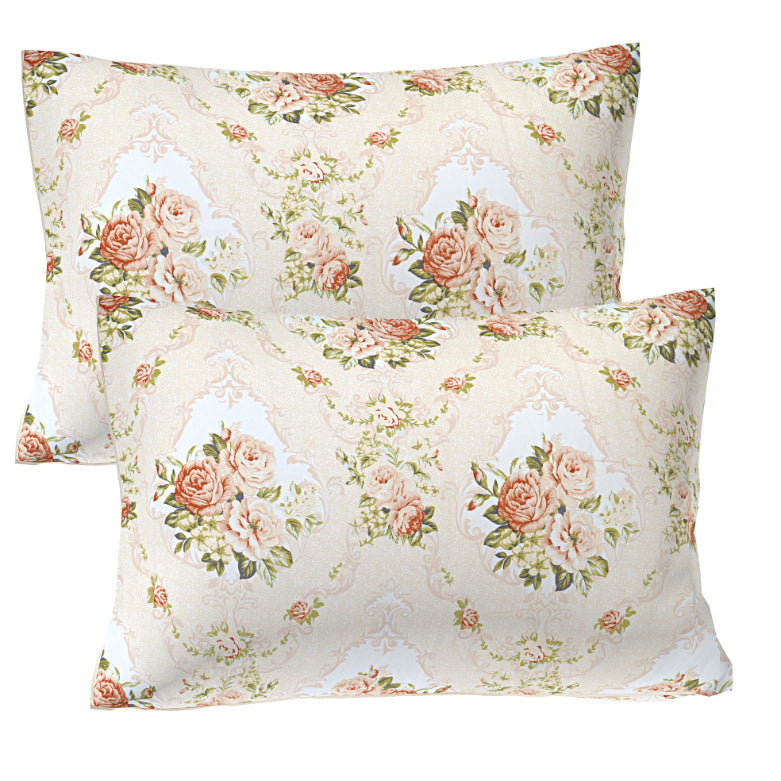 Vintage Victorian Rose Double Bed Sheet