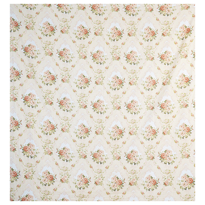 Vintage Victorian Rose Double Bed Sheet