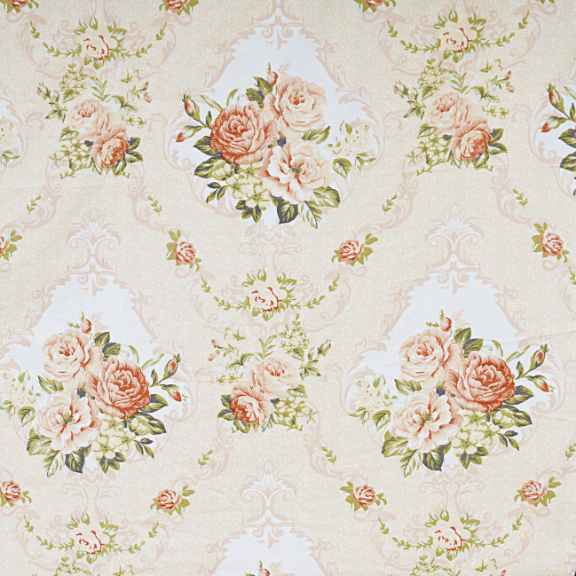 Vintage Victorian Rose Double Bed Sheet