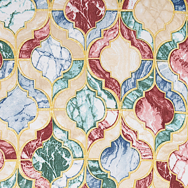 Jewel-Tone Mosaic Double Bed Sheet