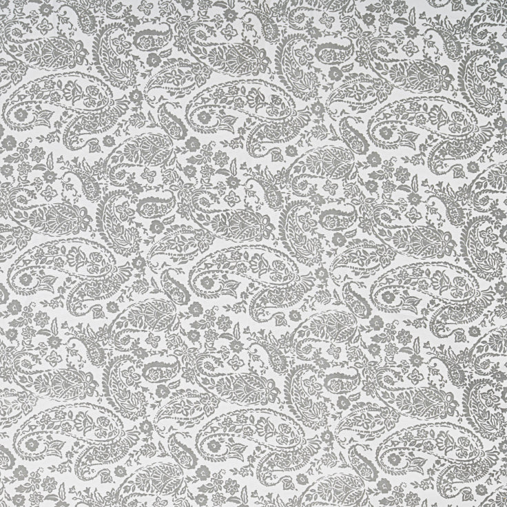 Charcoal Paisley Lace Double Bed Sheet