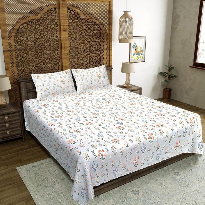 Wildflower Meadow Double Bed Sheet