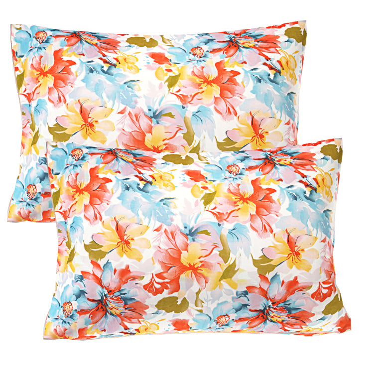 Tropical Hibiscus Burst Double Bed Sheet
