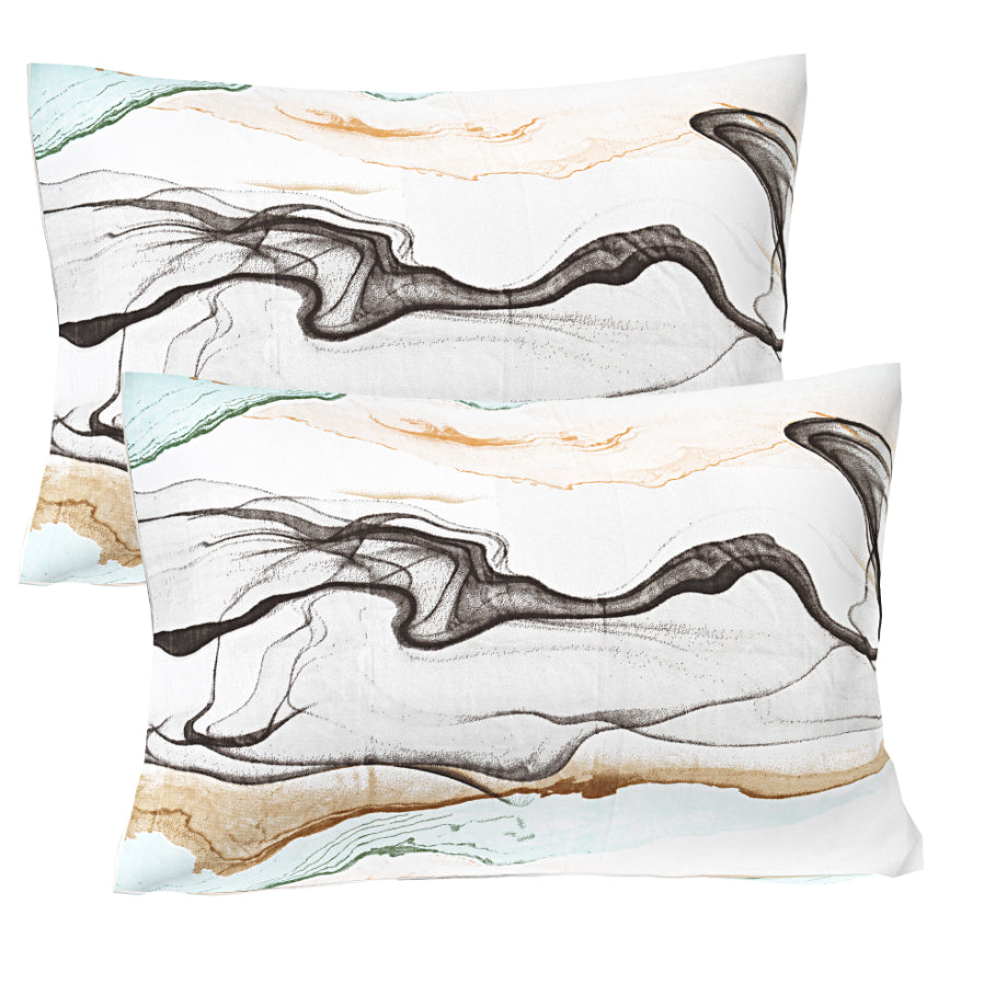 Onyx Marble Wave Double Bed Sheet