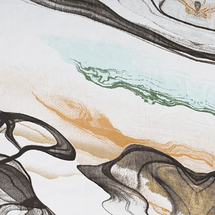 Onyx Marble Wave Double Bed Sheet
