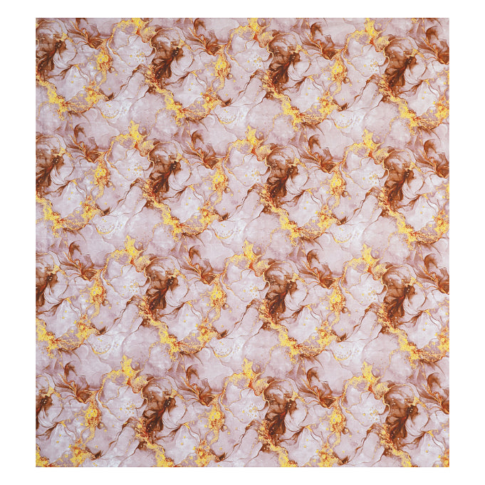 Copper Liquid Marble Double Bed Sheet