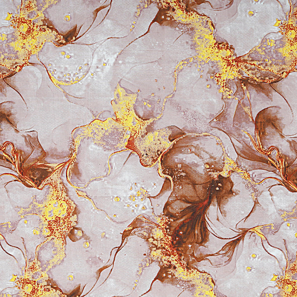 Copper Liquid Marble Double Bed Sheet