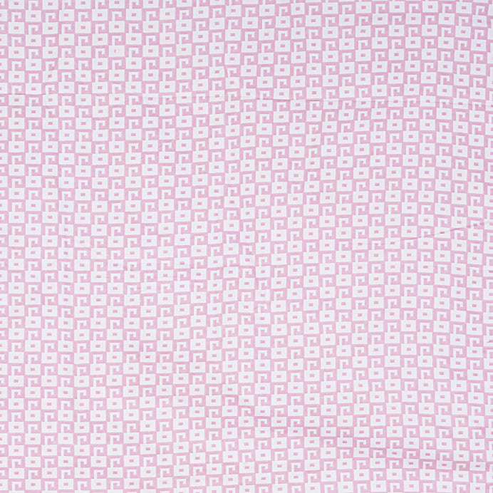 Pink Geometric Lattice Double Bed Sheet