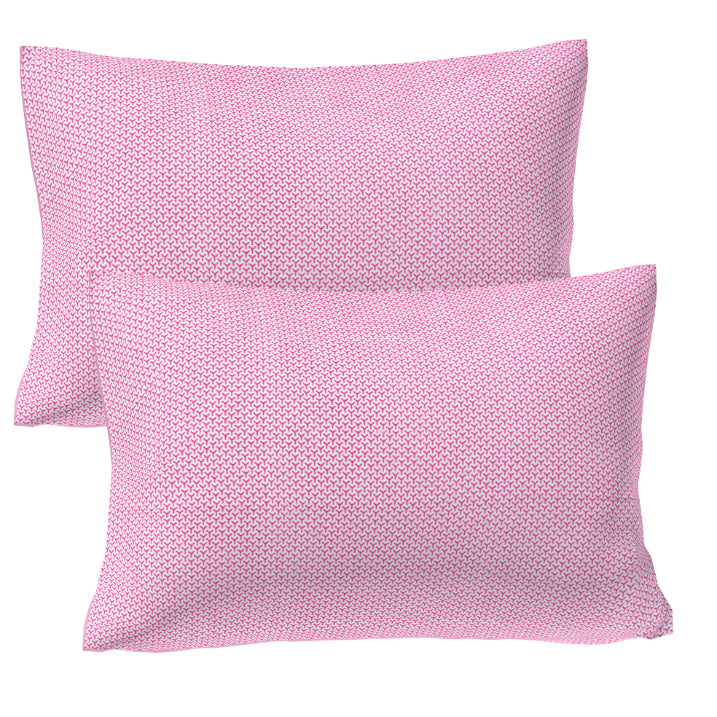 Pink Melange Glow Double Bed Sheet