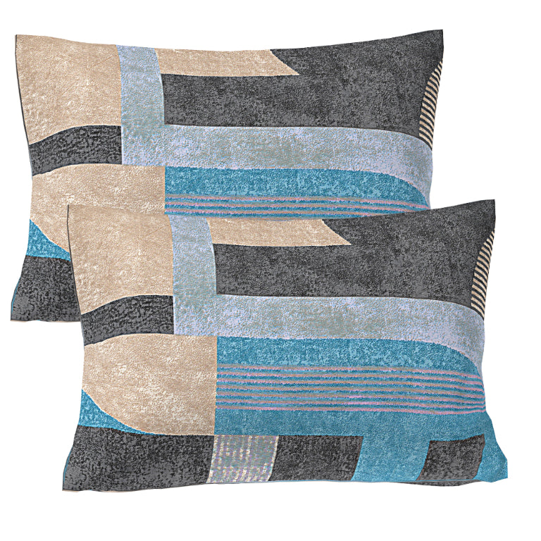 Urban Abstract Blocks Double Bed Sheet