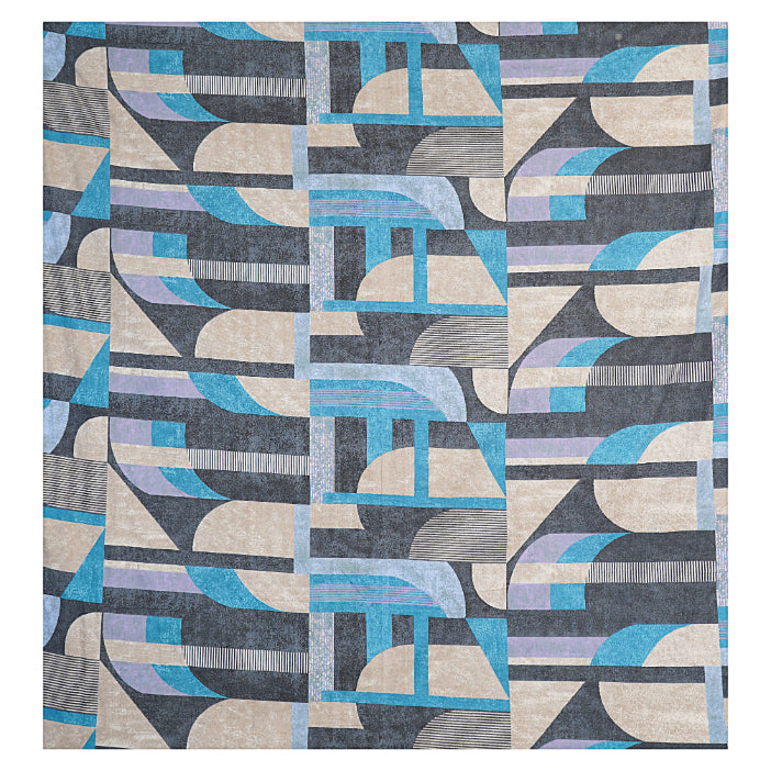 Urban Abstract Blocks Double Bed Sheet