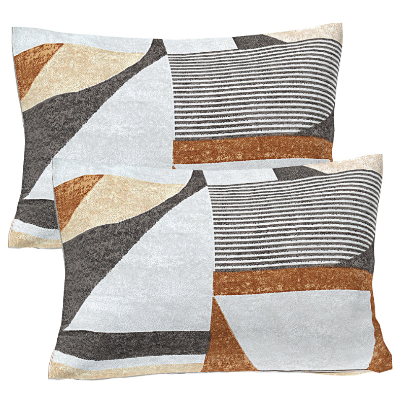 Rust Mosaic Abstract Double Bed Sheet