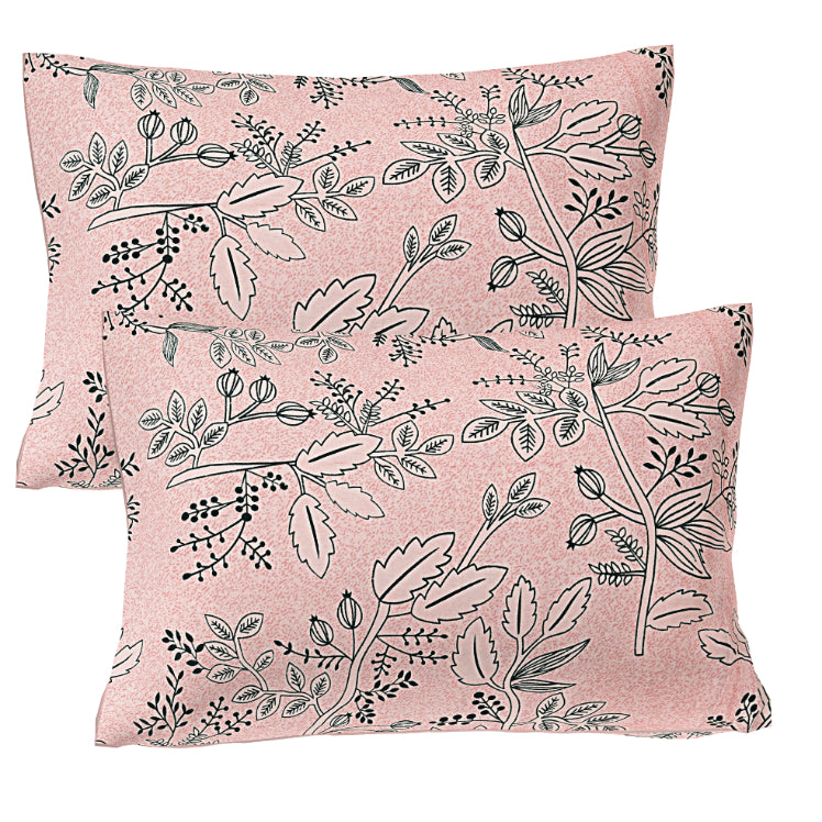 Blush Willow Silhouette Double Bed Sheet
