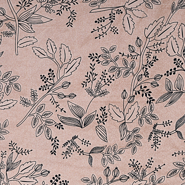 Blush Willow Silhouette Double Bed Sheet