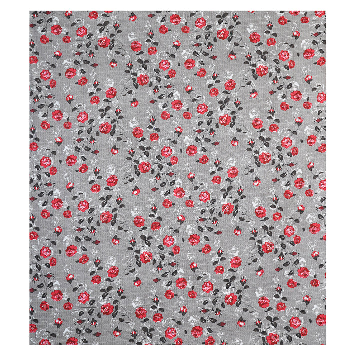 Crimson Rose Shadow Double Bed Sheet
