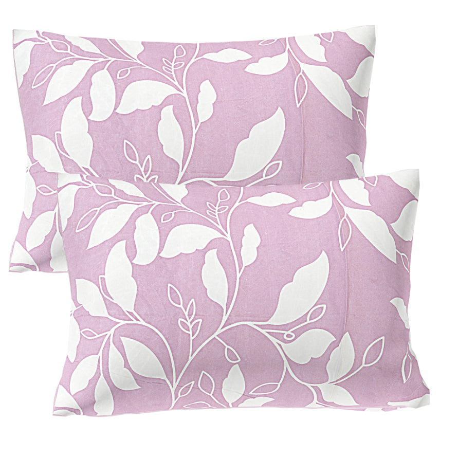 Orchid Leaf Silhouette Double Bed Sheet