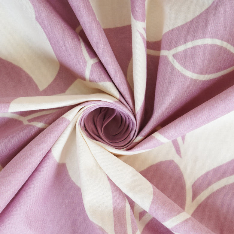 Orchid Leaf Silhouette Double Bed Sheet